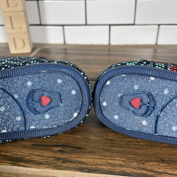 Skechers BOBS Womens Size 8.5 Shoes Navy Multicolor Aztec Print Slip On Flat - Picture 8 of 12